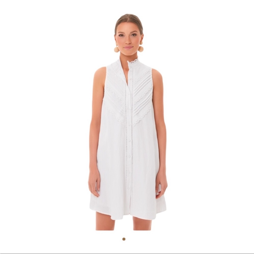 NWOT Tuckernuck Pomander Place White Sleeveless Dutton Dress, Size Small